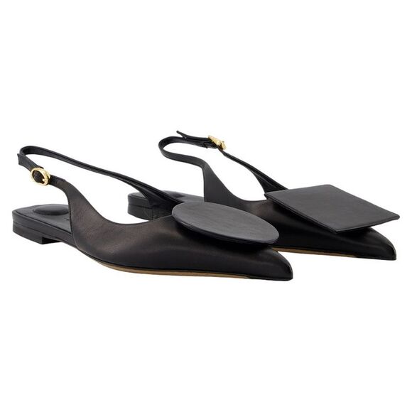 Duelo P Slingbacks - Jacquemus - Leather - Black - Picture 2 of 2